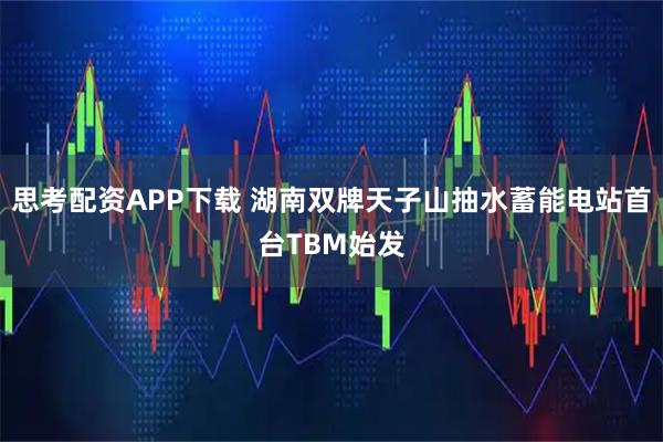 思考配资APP下载 湖南双牌天子山抽水蓄能电站首台TBM始发